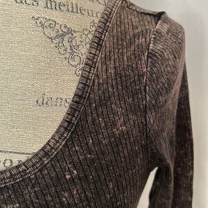 NWT Wild Fable Long Sleeve Ribbed Crop Top